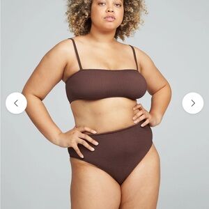 YouSwim Poise Two Piece High Waist Bikini in Espresso - Used Condition